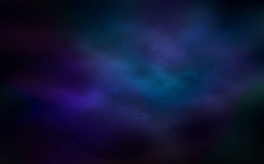 Koyu mavi vektör arka plan gökada yıldız ile. Bulanık arka plan gradyan ile üzerinde alan yıldız. Akıllı tasarım, iş reklam için.