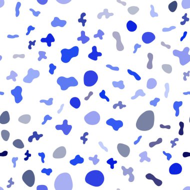 Lav şekillerle sorunsuz arka plan ışık mavi vektör. Çarpık illüstrasyon mermer tarzda parlayan. Cep telefonu arka plan için şablon.