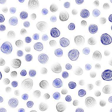 Koyu mavi Dikişsiz doğal zarif desen vektör. Parlayan doodle tarzı çiçekli illüstrasyon renkli. İşiniz için yeni tasarım.