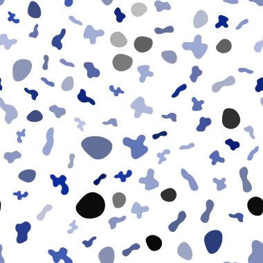 Hafif mavi vektör kabarcık şekilleri ile seamless modeli. Bulanık satır, daireler oluşur illüstrasyon parlayan. Web siteniz için mermer tasarım.