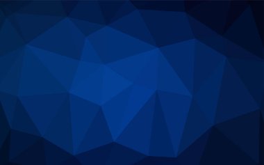 Koyu mavi vektör poligonal model. Glitter soyut resim zarif bir tasarıma sahip. İşiniz için tamamen yeni bir tasarım.