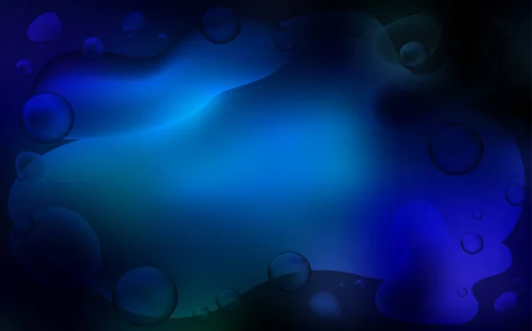 Dark Blue Vector Background Abstract Circles Shining Crooked Illustration Memphis — Stock Vector