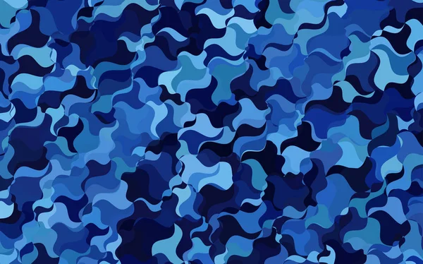 Vecteur Bleu Foncé Motif Flou Illustration Abstraite Colorée Avec Des — Image vectorielle