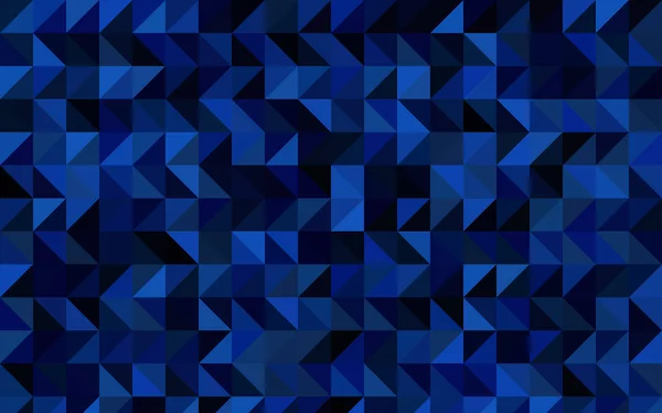 Dunkelblaues Vektor Leuchtendes Dreieckiges Muster Leuchtende Farbige Illustration Einem Ganz — Stockvektor