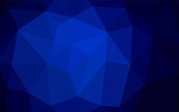 暗い青いベクトル多角形の抽象的な背景 エレガントなデザインとキラキラの抽象的なイラスト ブランド ブックの一部としてそのパターンを使用ことができます — ストックベクタ