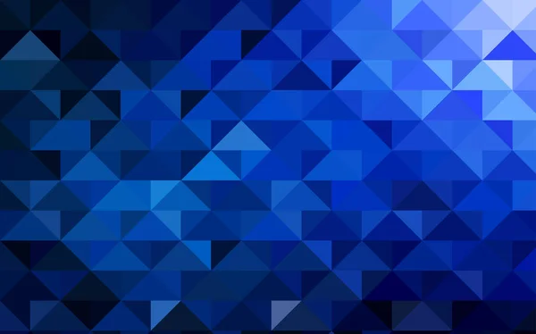 Patrón Poligonal Abstracto Vector Azul Oscuro Ilustración Estrenar Color Estilo — Vector de stock