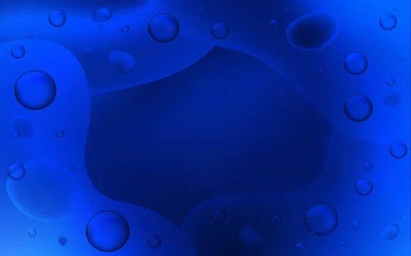 Donker Blauwe Vector Achtergrond Met Gebogen Lijnen Lichtend Voorbeeld Die — Stockvector