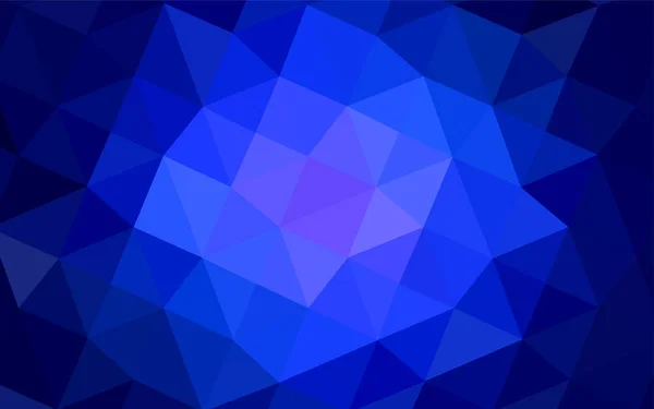 Fundo Poligonal Vetorial Blue Escuro Ilustração Abstrata Colorida Com Gradiente — Vetor de Stock