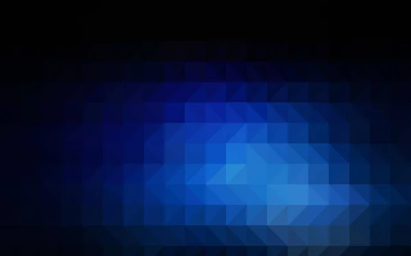 Sötét Kék Vektor Homályos Háromszög Mintát Egy Elegáns Fényes Illusztráció — Stock Vector