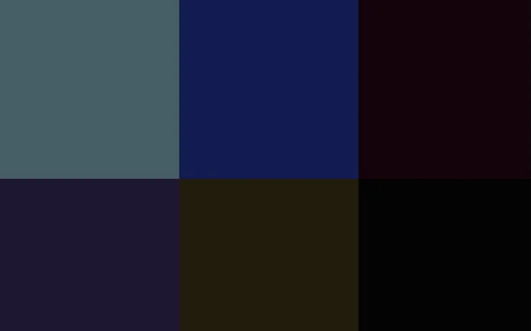 Tmavě Modrá Vektorové Rozložení Barev Ilustrace Sadou Spektrálních Palety Sada — Stockový vektor