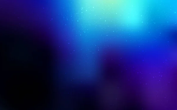 Modèle Vectoriel Bleu Foncé Avec Étoiles Ciel Nocturne Étoiles Espace — Image vectorielle