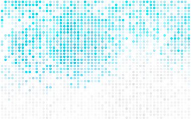 Hafif BLUE vektörü modern geometrik çember soyut arkaplan. Noktalı doku şablonu. Gradyan ile yarım ton biçiminde geometrik desen. 