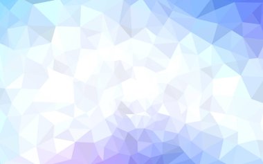 Hafif pembe, mavi vektör düşük Poli kristal arka plan. Çokgen tasarım deseni. Düşük Poli illüstrasyon, düşük çokgen arka plan.