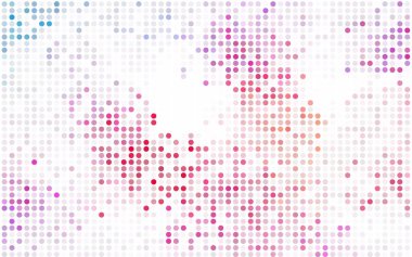 Koyu mavi, kırmızı geometrik çevrelerin, şekiller kırmızı desen vektör. Renkli mozaik afiş. Renkli diskler ile geometrik arka plan.