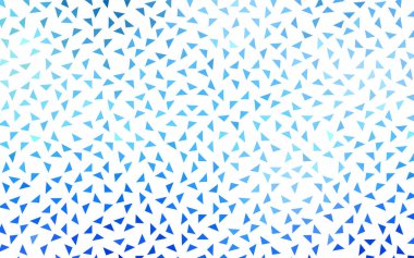 Işık BLUE vektörü soyut renkli arkaplan, üçgenlerden oluşur. Beyaz arkaplanda renkli üçgenler olan desen.
