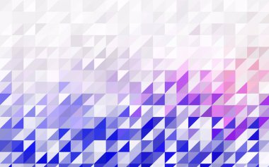 Açık mavi, kırmızı vektör geometrik basit minimalist arkaplan, beyaz arkaplandaki üçgenlerden oluşur. İş tasarımınız için eğimli üçgen desen. 