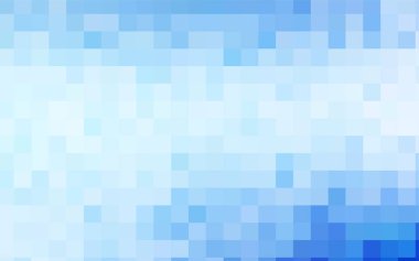 Açık mavi vektör deseni. Yepyeni bir dikdörtgen şablon. Parlak geometrik örnek. Tema dikdörtgen şekillerle tekrarlanıyor. Tasarımınız için doku.