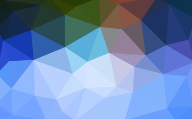 Açık mavi, vektör çokgen çizim, yeşil üçgen oluşur. Üçgen desen iş tasarımınız için. Geometrik arka plan gradyan ile Origami tarzında. 
