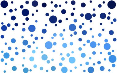 Koyu mavi vektör desen geometrik daire şekiller. Renkli mozaik afiş. Renkli diskler ile geometrik arka plan.