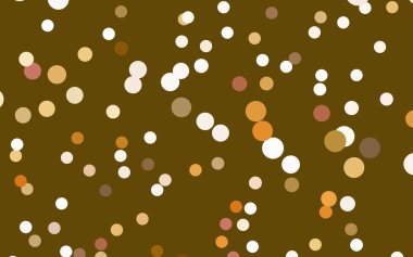 Dairelerden oluşan hafif turuncu vektör çizimi. İşiniz için noktalı gradyan tasarımı. Renkli benekli yarım ton biçiminde yaratıcı geometrik arkaplan.