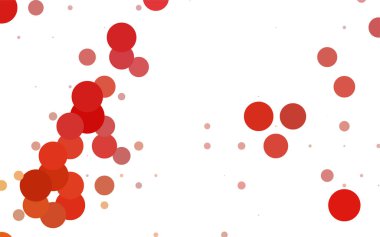 Hafif mavi vektör şekilleri geometrik çevrelerin, kırmızı desen. Renkli mozaik afiş. Renkli diskler ile geometrik arka plan.