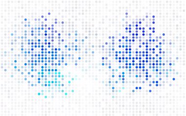 Daireler ile koyu mor vektör soyut desen. Geometri iş tasarım şablonu. Arka plan ile renkli küreler.