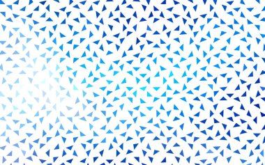 Işık BLUE vektörü soyut renkli arkaplan, üçgenlerden oluşur. Beyaz arkaplanda renkli üçgenler olan desen.