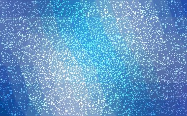 Hafif BLUE vektör noel kartpostalı düşük çokgen arkaplan. Üçgenlerden oluşan bir resim. Yeni yıl kutlamalarının soyut üçgen çokgen origamisi veya kristal tasarımı.