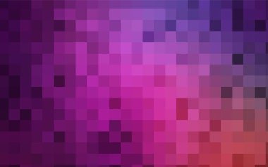 Açık pembe vektör düşük polimer arkaplan. Çokgen dizaynlı bir örnek. Tekrarlayan kareler ile çokgen biçiminde resimleme