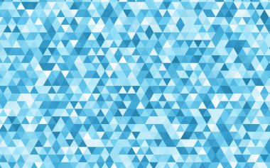 Üçgen şablon parlayan ışık mavi vektör. Gradyan ile renkli soyut resimde. İş tasarımınız için yeni stil.