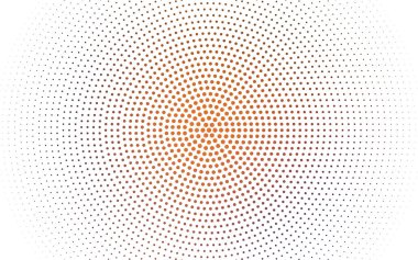 Açık mavi, çevrelerinde oluşan kırmızı vektör çizim. İşiniz için noktalı Gradyan teması. Renkli noktalar ile noktalı resim tarzında yaratıcı geometrik arka plan.