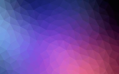 Koyu mavi, kırmızı bulanık üçgen arka plan tasarlamak vektör. Geometrik arka plan gradyan ile Origami tarzında. 