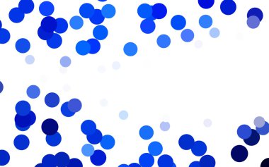 Daireler, Küre ile ışık mavi vektör afiş. Soyut noktalar. Yarı ton tarzı renkli gradyan ile arka plan sanat bubbles.