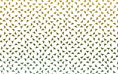 Açık mavi, beyaz arka plan üzerinde küçük üçgenler vektör sarı. Üçgen soyut doku Illustration. Afiş, poster, kapak için desen tasarım.