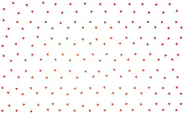 Beyaz arka plan üzerinde küçük üçgen ışık turuncu vektör. Üçgen soyut doku Illustration. Afiş, poster, kapak için desen tasarım.