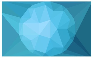 Mavi vektör çokgen çizim, hangi bir taş Merkezi ile üçgenler oluşur ışık. Üçgen tasarım işiniz için büyük bir elmas. Gems yaratıcı geometrik arka plan.