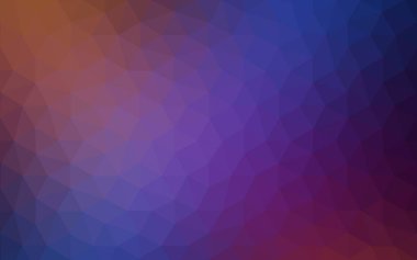 Açık mavi, kırmızı vektör bulanık üçgen arka plan tasarımı. Geometrik arka plan gradyan ile Origami tarzında. 