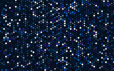 Koyu pembe, mavi daireler, noktalar kümesi ile Kızıl Bayrak vektör. Çörek arka plan. Yaratıcı tasarım şablonu. Teknolojik noktalı resim illüstrasyon.