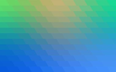 Açık Mavi, dikdörtgenlerden oluşan yeşil vektör çokgen çizimi. İş tasarımınız için dikdörtgen desen. Origami tarzında gradyan ile Geometrik arkaplan. 
