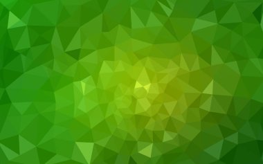 Yeşil vektör Çokgen çizim, hangi üçgen oluşur ışık. Üçgen desen iş tasarımınız için. Geometrik arka plan gradyan ile Origami tarzında. 