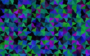 Karanlık çok renkli vektör bulanık kemerli desen. Bir örnek ile bulanık şekiller. İş tasarımınız için tamamen yeni bir şablon.