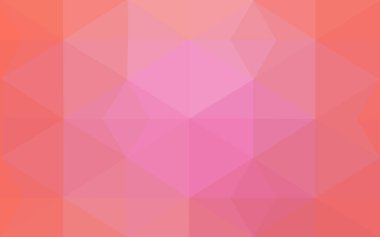 Üçgen oluşur hafif pembe vektör çokgen çizim. Üçgen desen iş tasarımınız için. Geometrik arka plan gradyan ile Origami tarzında. 