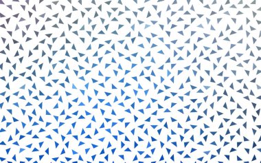 Işık BLUE vektörü soyut renkli arkaplan, üçgenlerden oluşur. Beyaz arkaplanda renkli üçgenler olan desen.