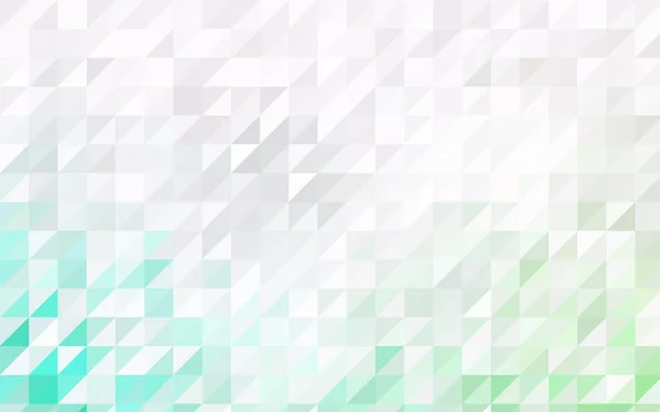 Světle Zelená Vektor Abstraktní Barevné Pozadí Které Skládají Trojúhelníků Vzorek — Stockový vektor