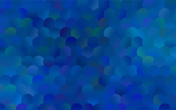 Dark Blue Vektorillustration Die Aus Kreisen Besteht Gepunktetes Gradientendesign Für — Stockvektor