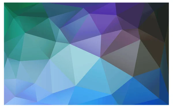 Azul Claro Vetor Verde Abstrato Texturizado Fundo Poligonal Desenho Triângulo — Vetor de Stock