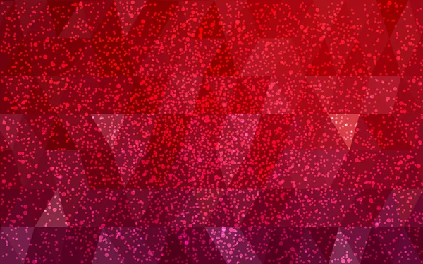 Темно Червоний Вектор Низькому Поле Кристал Фону Сніжинок Багатокутник Різдво — стоковий вектор