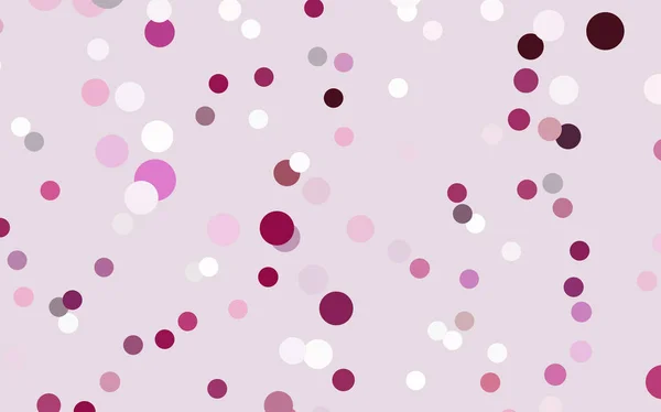 Light Pink Vector Banner Circles Spheres Abstract Spots Background Art — Stock Vector