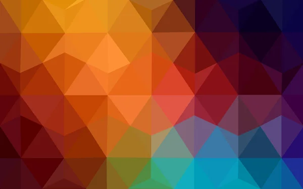 Тёмно Многоцветная Многоугольная Иллюстрация Состоящая Треугольников Треугольная Модель Вашего Бизнес — стоковый вектор
