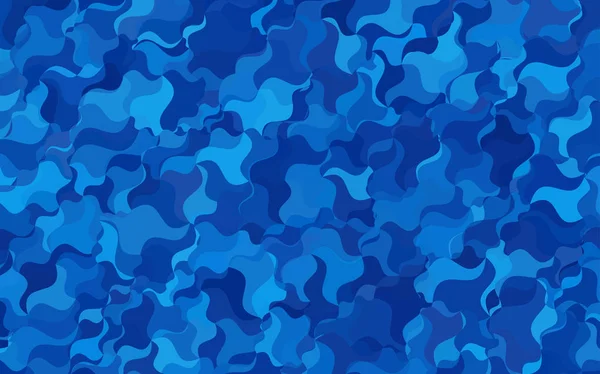 Modèle Voûté Flou Vectoriel Bleu Foncé Illustration Tordue Brillante Dans — Image vectorielle